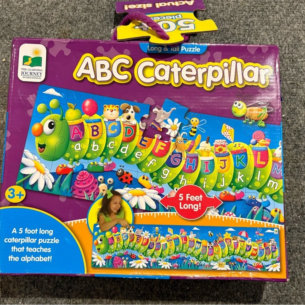 Alphabet Caterpillar floor puzzle